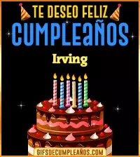 GIF Te deseo Feliz Cumpleaños Irving